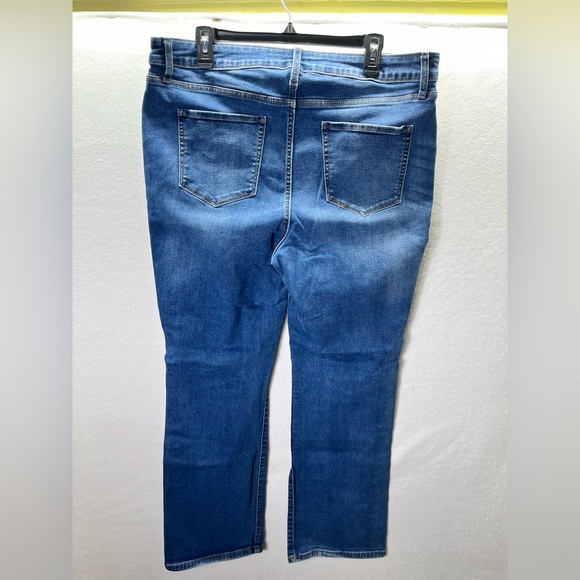 Nine West Curvy Bootcut Jeans Womens 18W Plus Size Blue Denim Stretch Cute 2562 - Picture 8 of 10